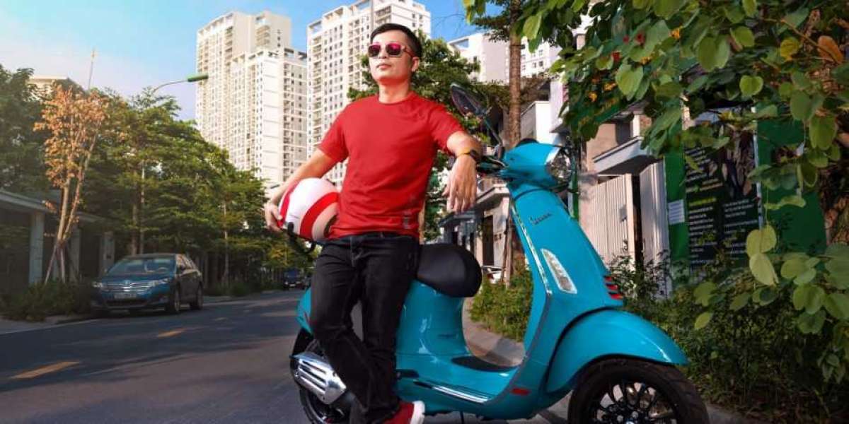 Sắc màu Vespa Blue Audace qua ống kính nhiếp ảnh Bình X-Five