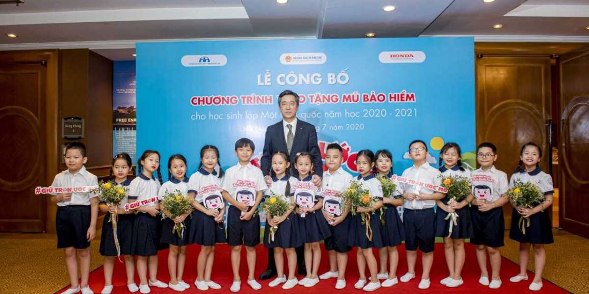 Honda Việt Nam sắp trao gần 2 triệu mũ bảo hiểm cho học sinh lớp 1 năm học 2020 -2021
