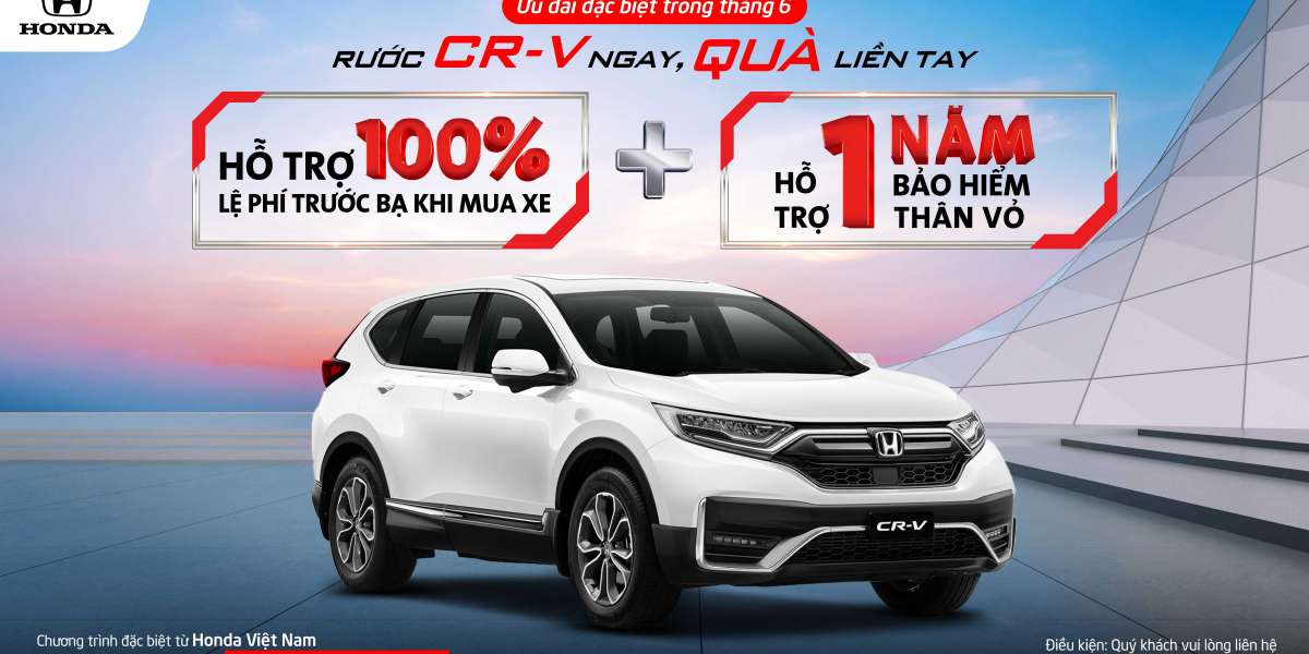 Honda CR-V ưu đãi 100% lệ phí trước bạ trong tháng 6