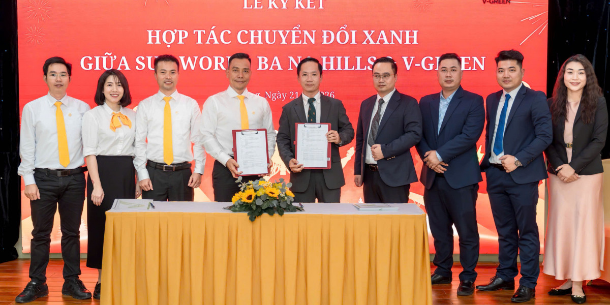 V-Green hợp tác triển khai trạm sạc, tủ đổi pin xe điện VinFast tại Sun World Ba Na Hills
